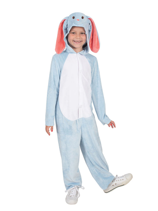 Brown Bunny Rabbit Costume Kids | Furry Jumpsuit Hood Floppy Ears