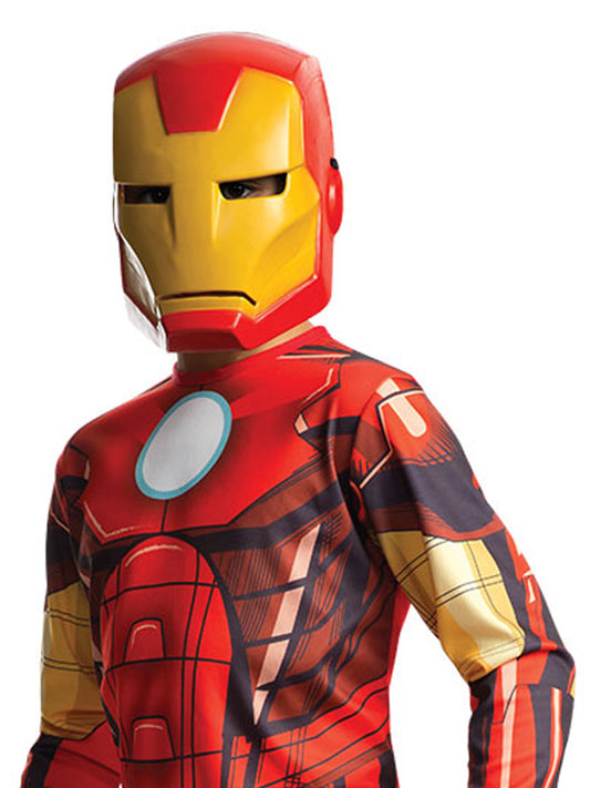 Iron Man Marvel Kids Costume and Mask, officially licensed for imaginative play at home.