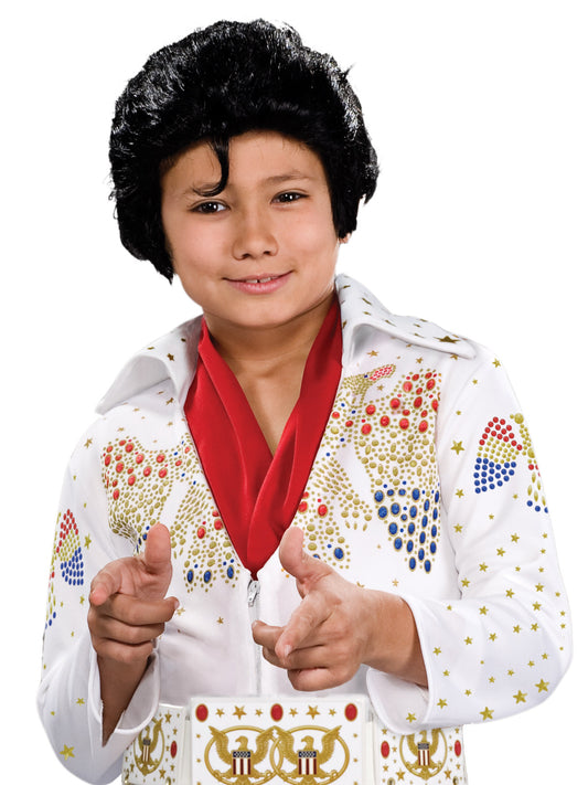 Elvis Presley Kids Deluxe Jumpsuit Costume - Official Licensed for iconic rock star playtime.