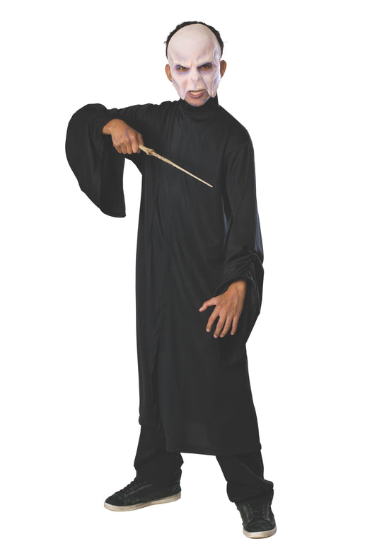 Kids Voldemort robe with mask, ideal for Harry Potter-themed play at home.