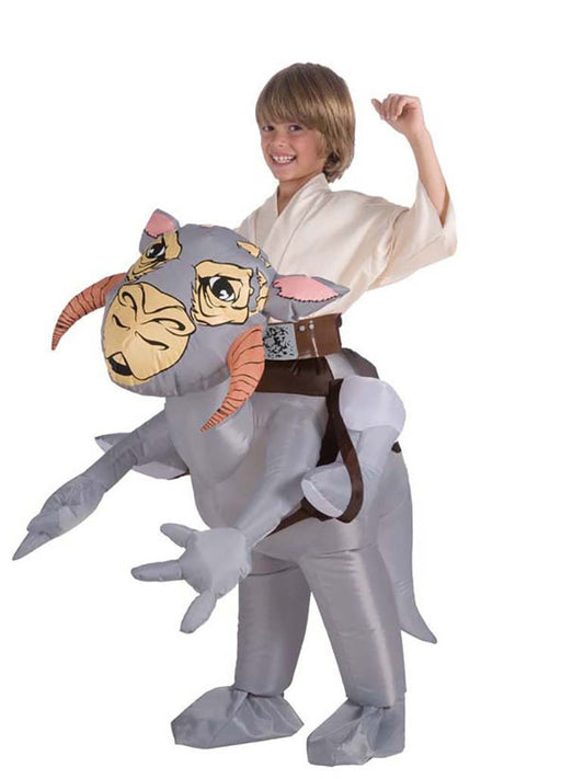 Inflatable Star Wars Tauntaun costume for kids playful dress-up adventures at home.