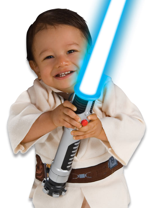 Kids Deluxe Obi-Wan Kenobi Jedi Knight Costume - Official Star Wars Jumpsuit for Home Play