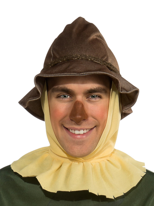 Officially licensed Wizard of Oz Scarecrow Costume for adults, complete with accessories.