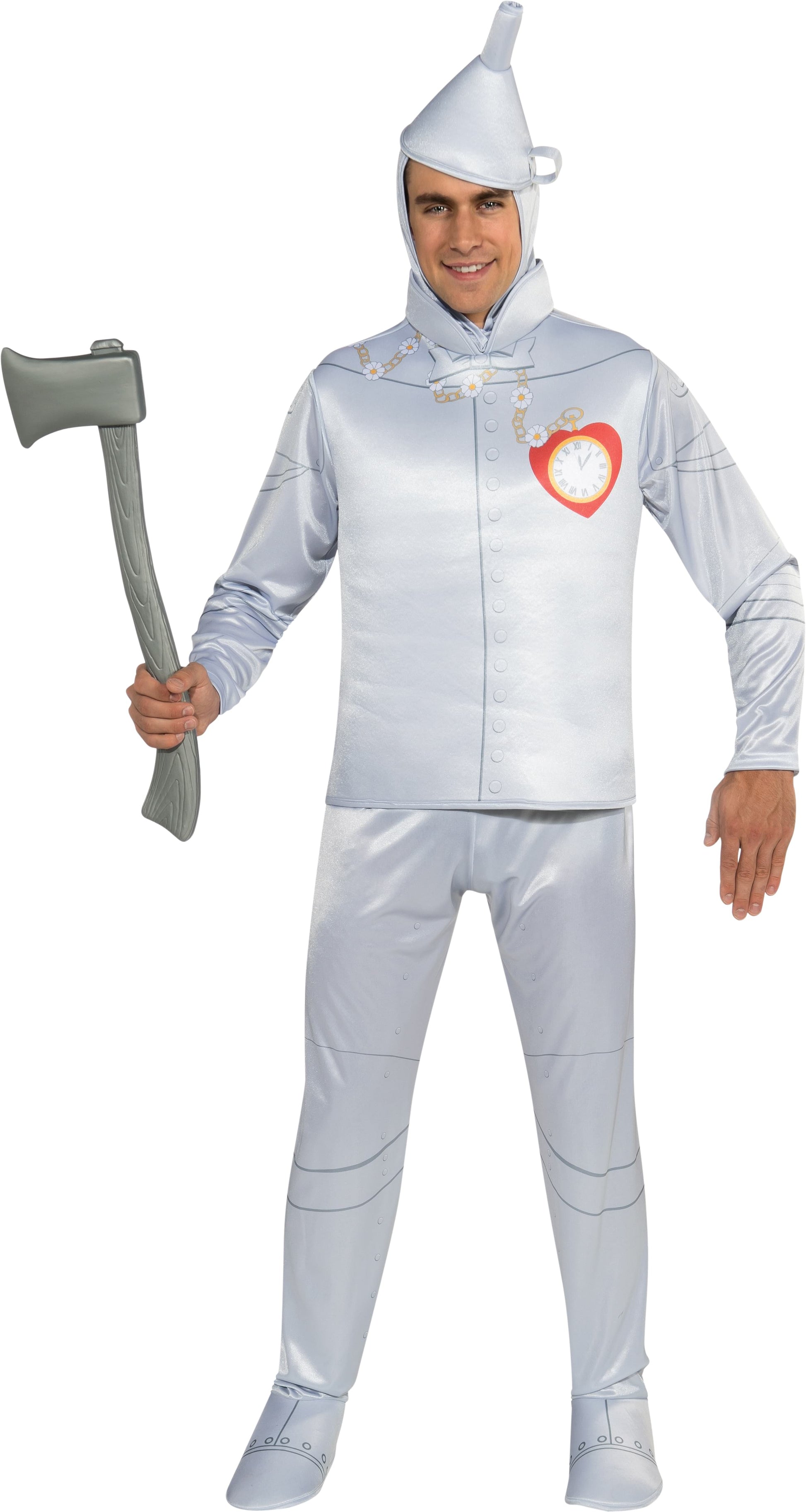 Tin Man costume for adults in Deluxe Official Set, perfect for Wizard of Oz themed parties.