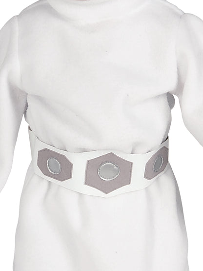 Princess Leia kids costume with wig, Star Wars licensed for imaginative play at home.