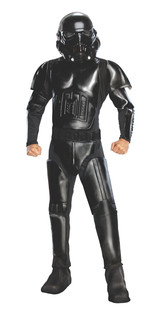 Star Wars Black Shadow Trooper Costume for Adults - Deluxe Edition, perfect for cosplay fun.