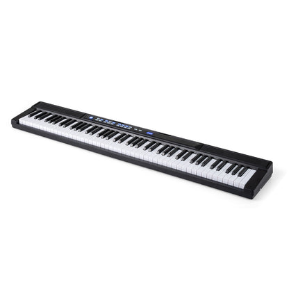 Black 88 Key Electric Piano Keyboard | Stand Stool & MIDI