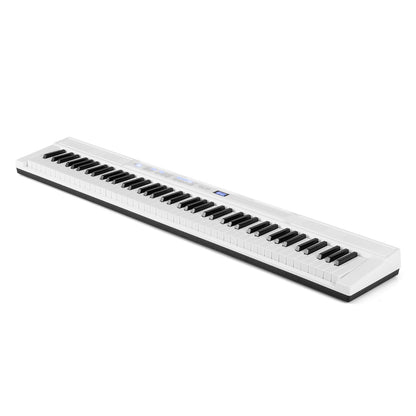 White 88 Key Electric Piano Keyboard | Stand Stool & MIDI