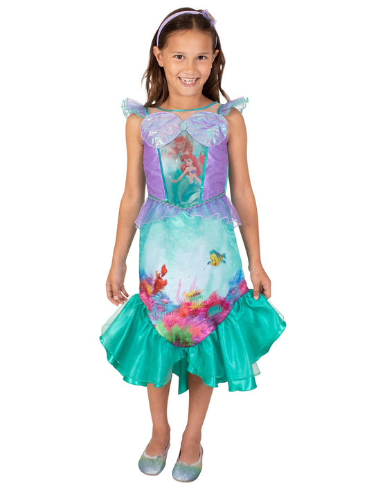 Ariel Disney Princess Kids Costume | Official licensed dress for imaginative play and dress-up.