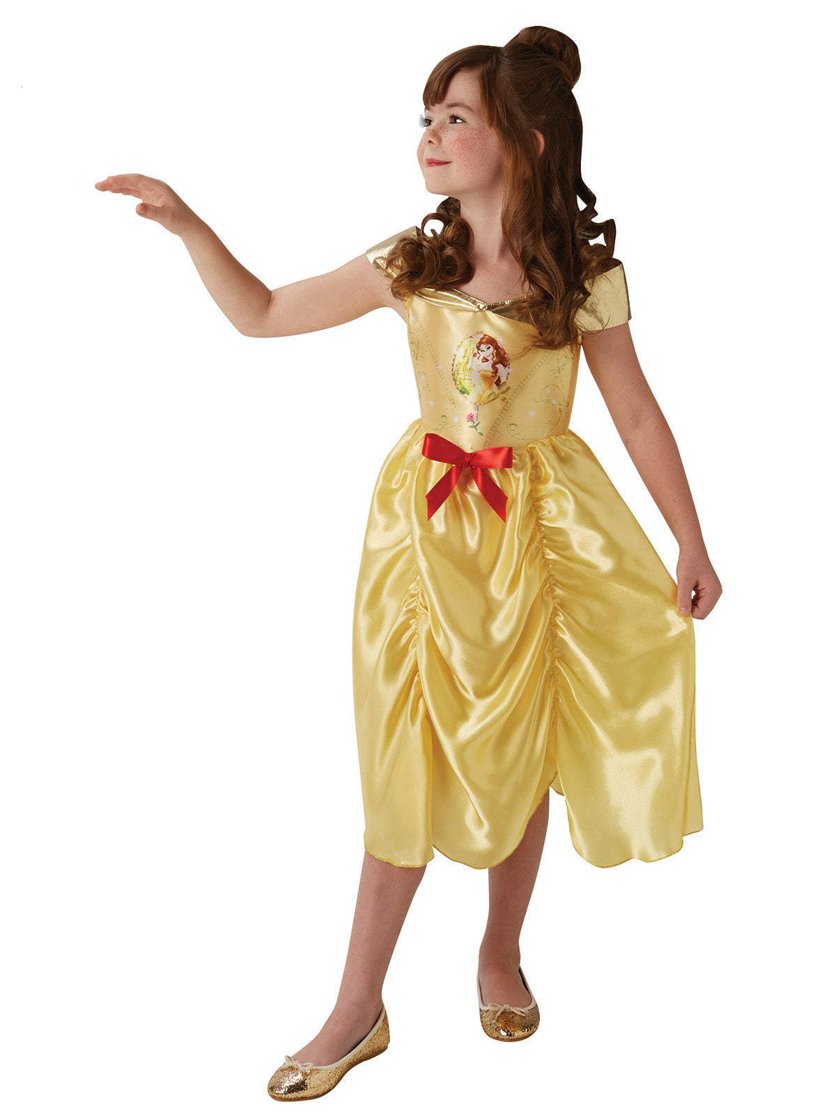 Belle Disney Princess Costume | Yellow Satin Dress Kids