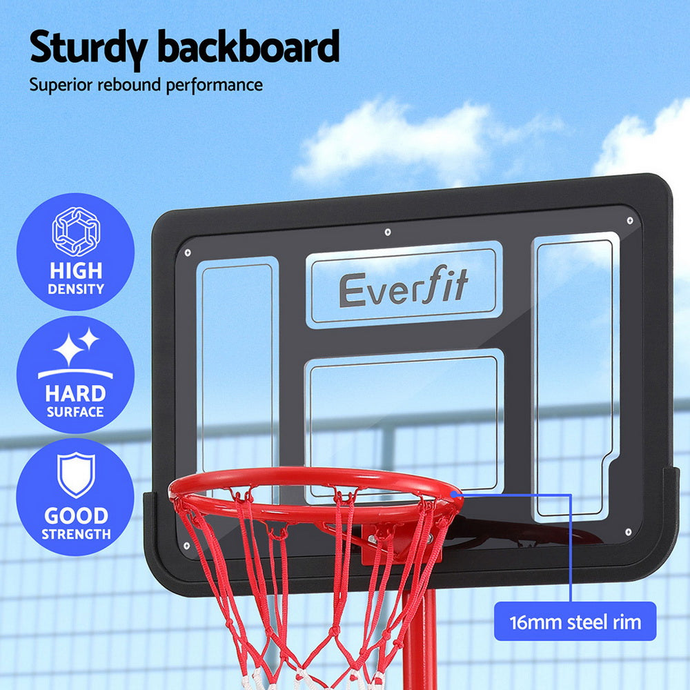 Adjustable kids basketball hoop stand (1.6M) offers fun and skill-building play for home use.