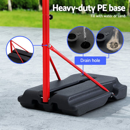 Adjustable kids basketball hoop stand (1.6M) for active indoor play, perfect for home fun.