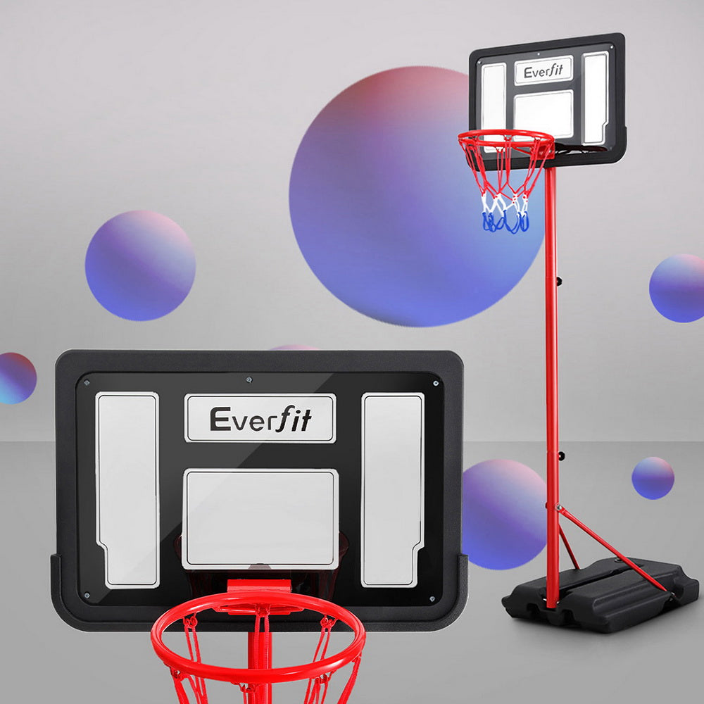 Adjustable kids basketball hoop stand (1.6m) for indoor/outdoor play, perfect for active children.