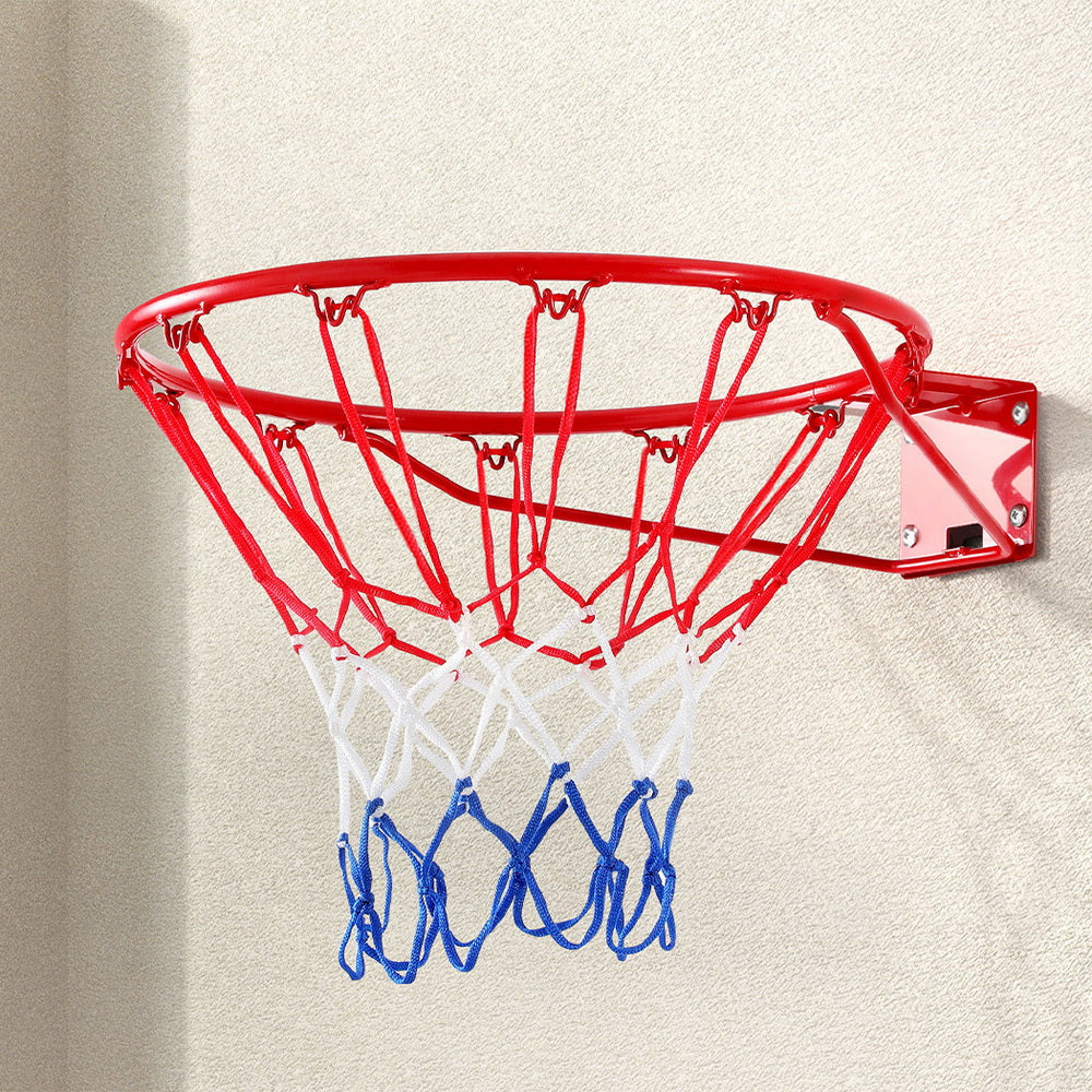 Everfit 45cm steel basketball hoop with weather-resistant net for childrens home play.