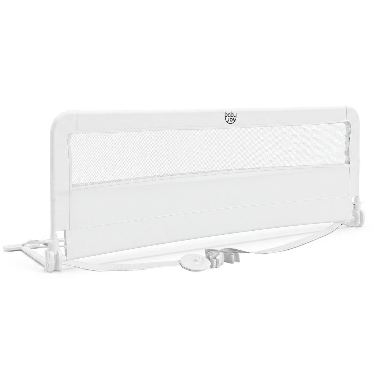 White Toddler Bed Rail | Foldable Removable Cover King Size Bed