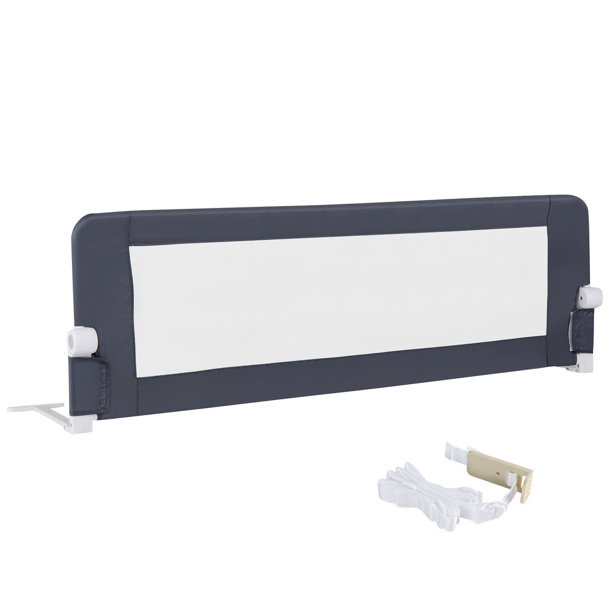 153cm Foldable Toddler Bed Rail | 50cm Tall Grey Guard
