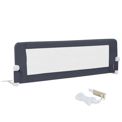 153cm Foldable Toddler Bed Rail | 50cm Tall Grey Guard