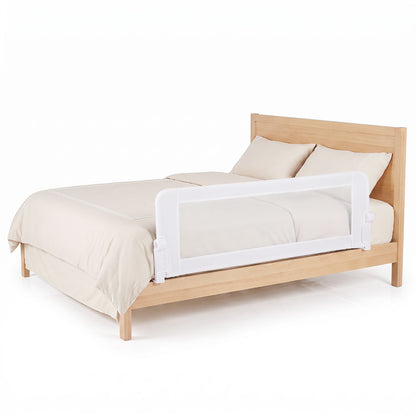 White Foldable Bed Rail | 153cm Long 50cm Extra Tall Toddler Guard