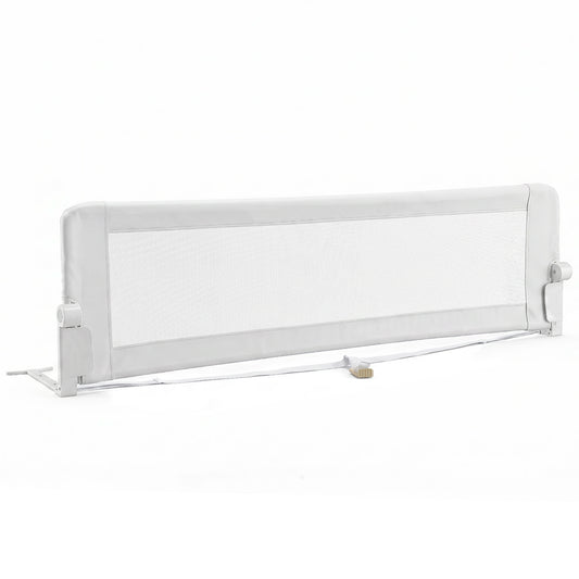 White Foldable Baby Bed Rail Guard 180cm | Swing Down Design