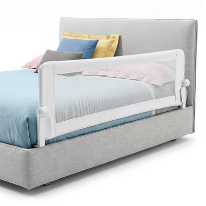 White Foldable Baby Bed Rail Guard 180cm | Swing Down Design