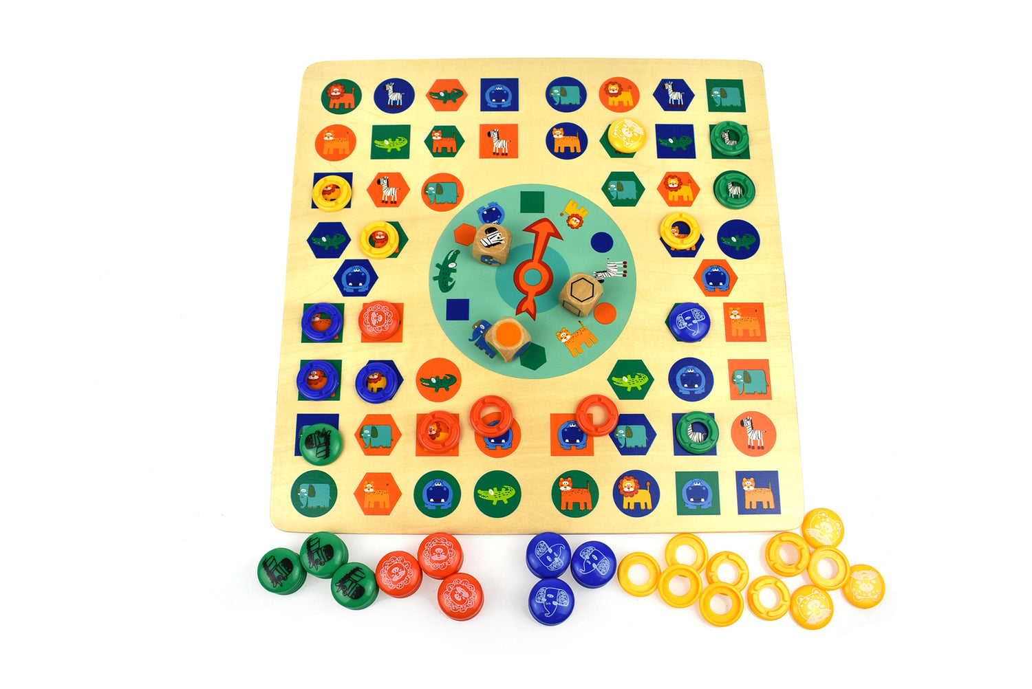 Animal Ludo Game 2 IN 1 with vibrant design for engaging and fun childrens playtime