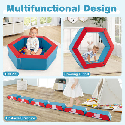 3 Piece Baby Foam Climbing Set | Ball Pit | Multicolor Ocean Balls