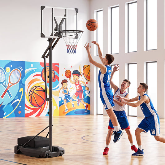 Costway Basketball Hoop Outdoor 131-263 cm Rim Height Adjustable