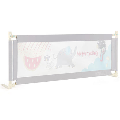 Grey Baby Bed Rail | 175cm Height Adjustable Oxford Fabric