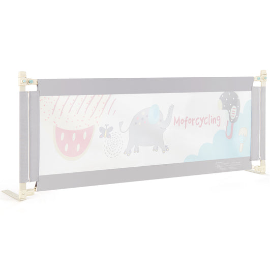 Grey Baby Bed Rail | 175cm Height Adjustable Oxford Fabric