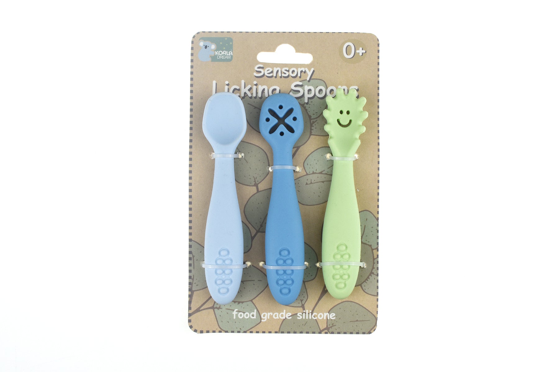 Koala Dream Silicone Sensory Licking Spoons Set for Babies