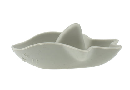 Silicone bath sharks set in blue and green for ages 10m+, kid-friendly bathtime fun.