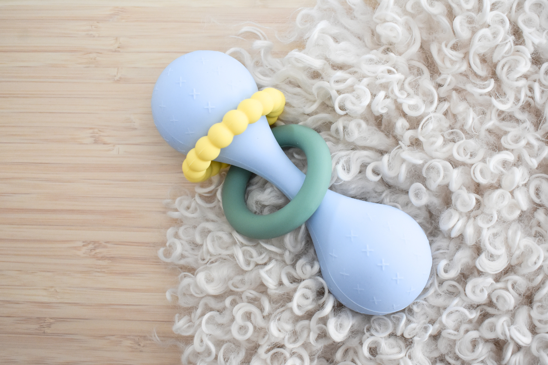 Blue Koala Dream Sensory Maraca Rattle designed for babies, ideal for stimulating auditory senses.