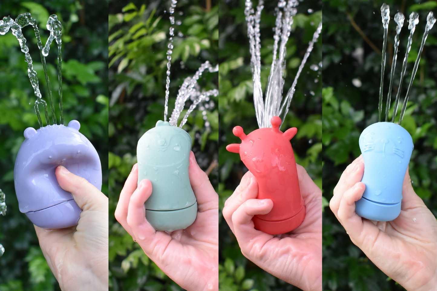 Adorable Koala Dream Safari Animal Silicone Bath Pourers Set for interactive child bath time.