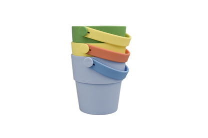 Koala Dream 3pc Silicone Shower Buckets Set, fun and practical kids bath accessory.