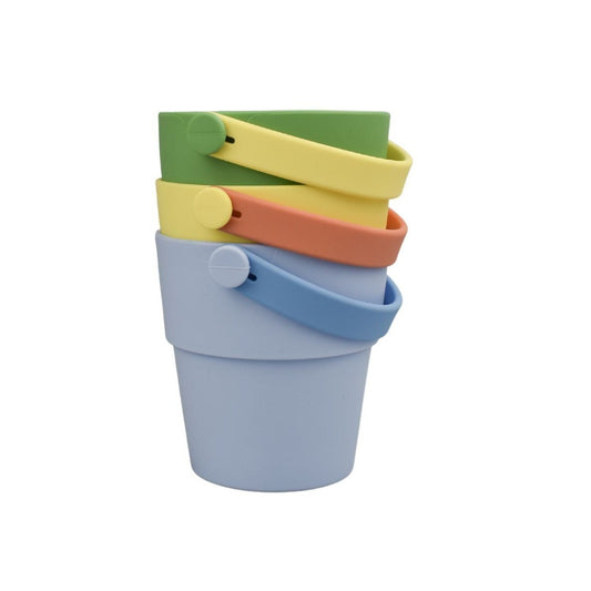 Koala Dream 3pc Silicone Shower Buckets Set, fun and practical kids bath accessory.