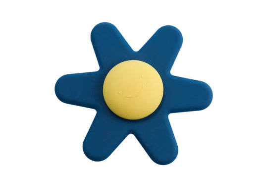 Blue Koala Dream Silicone Daisy Sensory Spinner Toy for calming and sensory stimulation.