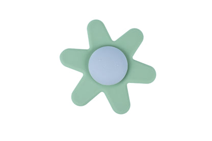 Silicone Daisy Spinner | Green Suction Toy for Playtime Fun