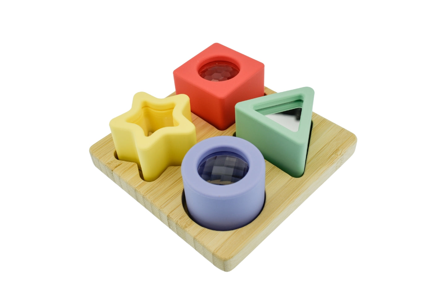 Silicone Prism Shape Sorter | Colorful Sensory Toy for Development