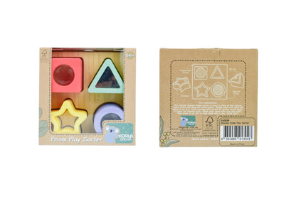 Silicone Prism Shape Sorter | Colorful Sensory Toy for Development