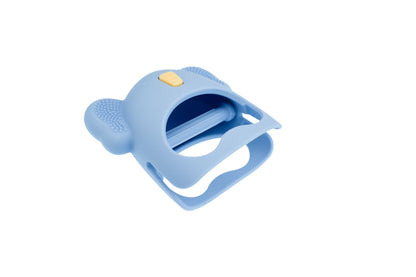 Silicone Koala Teething Mitten Blue