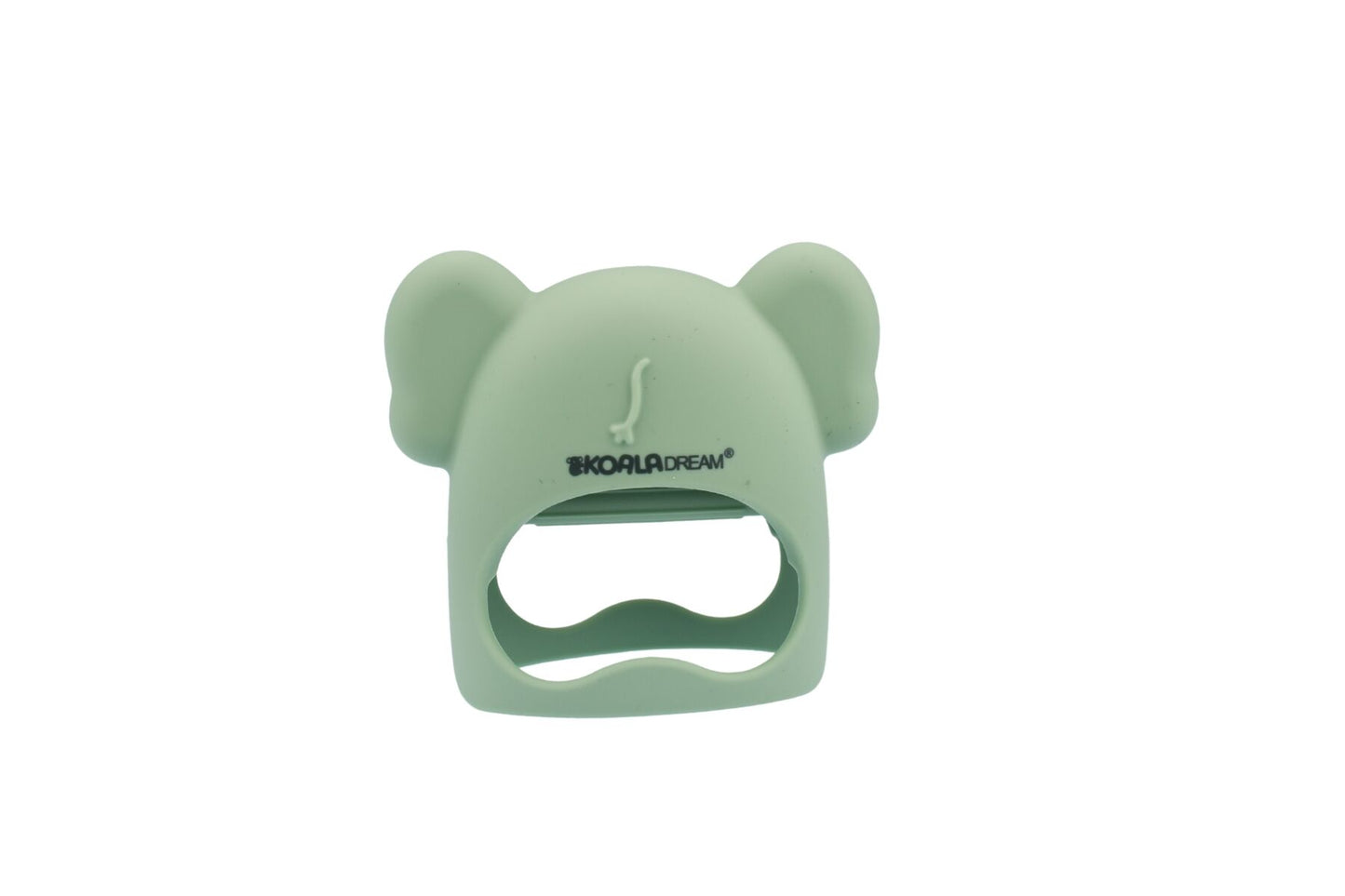 Silicone Koala Teething Mitten Green