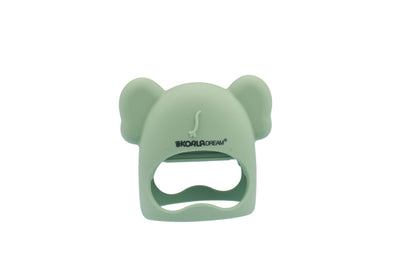 Silicone Koala Teething Mitten Green