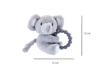 Snuggle Pal Ellis Elephant With Silicone Teething Ring