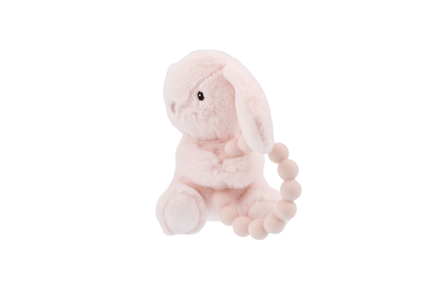 Snuggle Pal Rosie Rabbit With Silicone Teething Ring