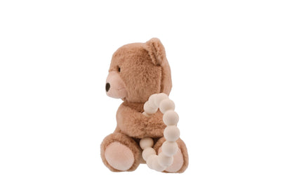 Snuggle Pal Benny Bear With Silicone Teething Ring