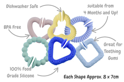 Silicone Snap & Learn Sensory Teethers