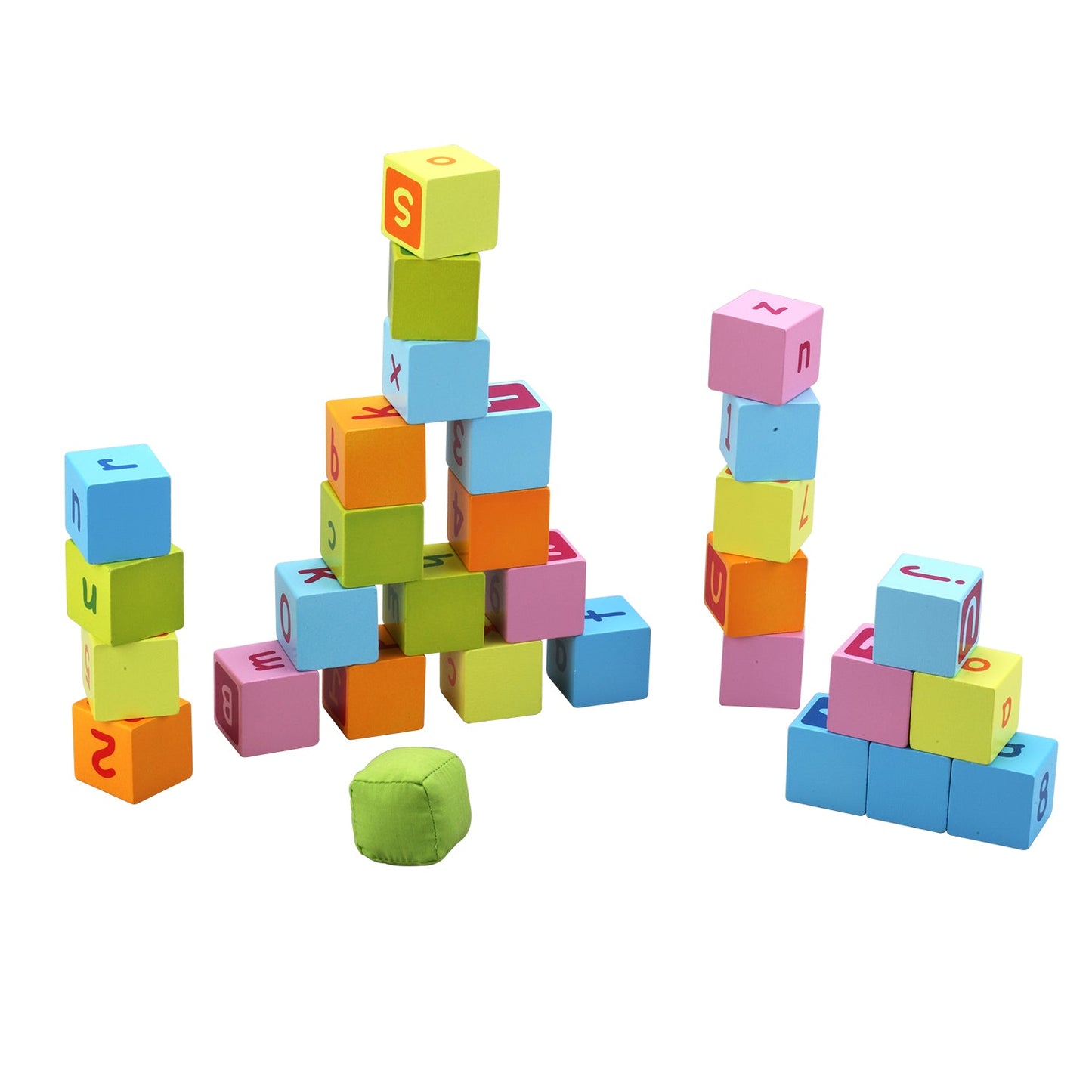 Wooden baby walker featuring colorful building blocks promotes motor skills and imaginative play while supporting first...