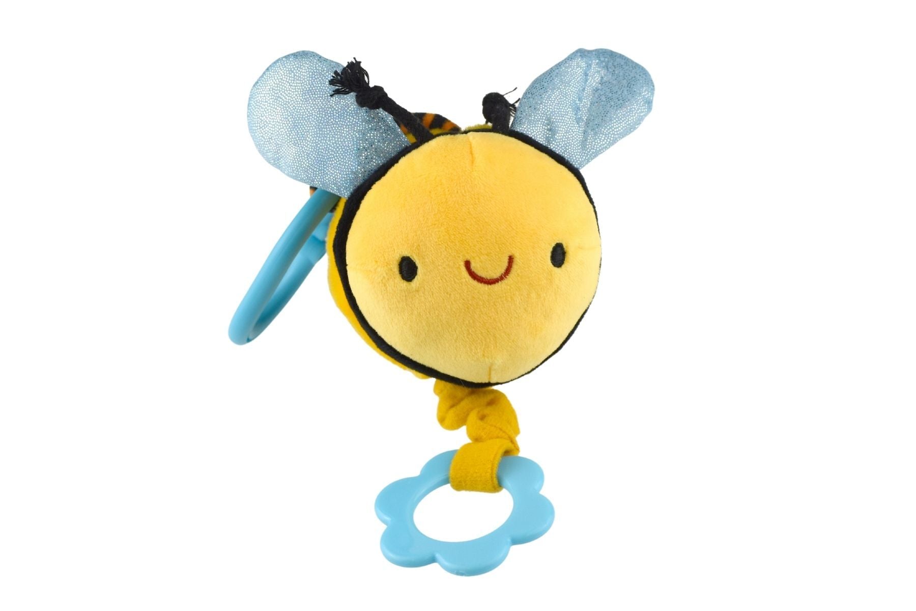 Koala Dream Snuggle Buddy Hunny Bee Jiggler Teether Toy | Stimulating teething aid for infants.