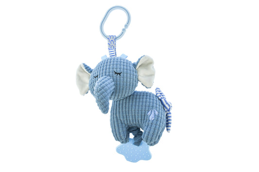 Vibrating elephant plush toy for babies & toddlers, ideal cuddly companion for comforting sleep.