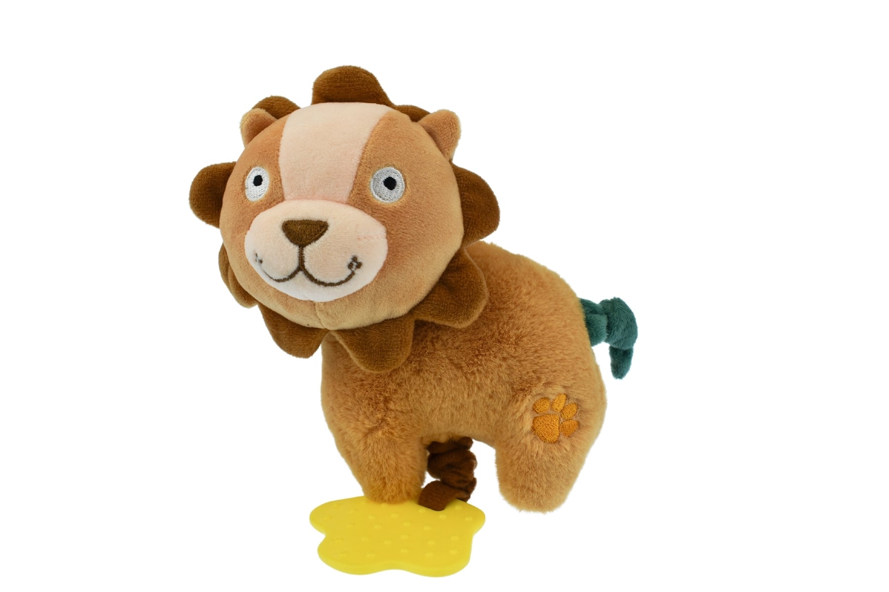 Vibrating lion plush toy with clip for cozy playtime, perfect for childrens cuddling at home.